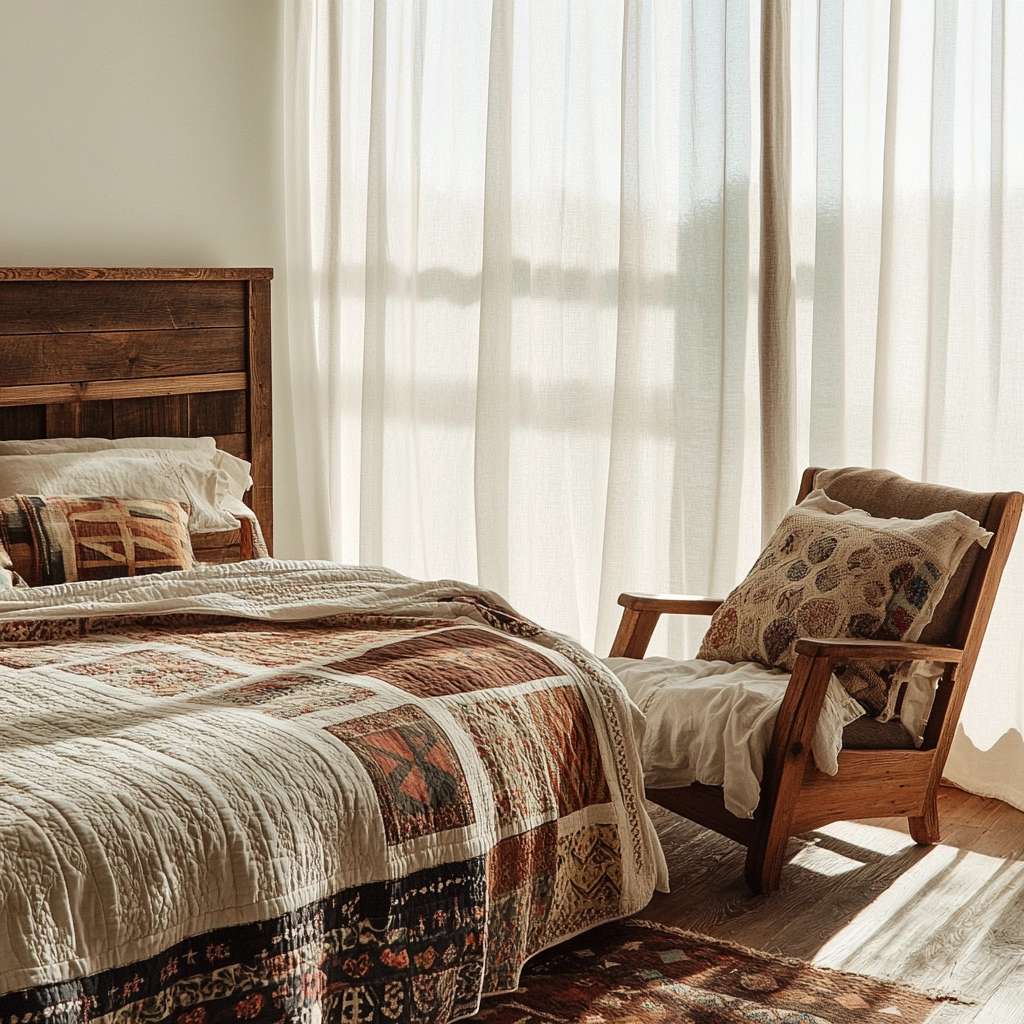 eclectic farmhouse bedroom 4