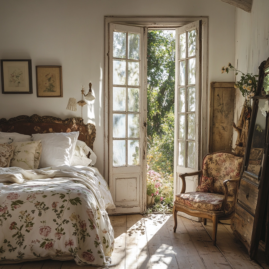eclectic farmhouse bedroom 53