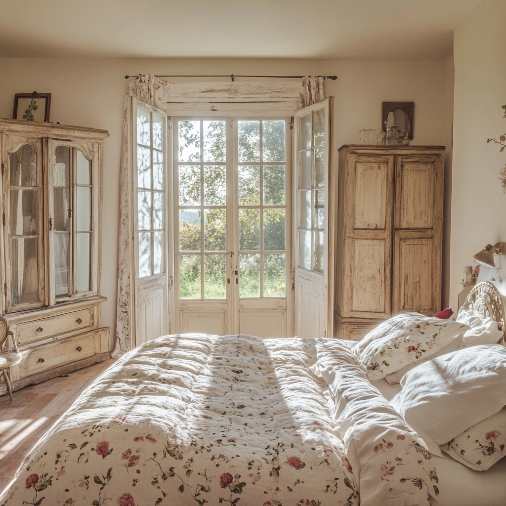 eclectic farmhouse bedroom 54