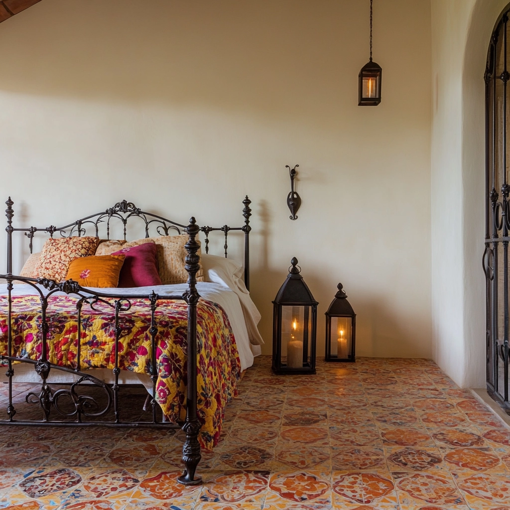 eclectic farmhouse bedroom 59