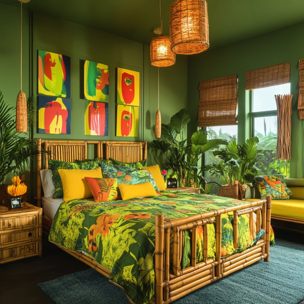 eclectic farmhouse bedroom 74
