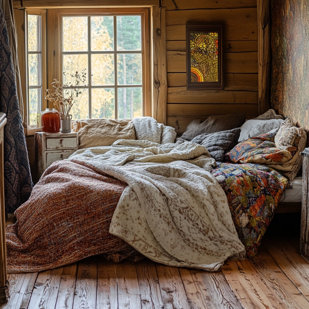 eclectic farmhouse bedroom 77