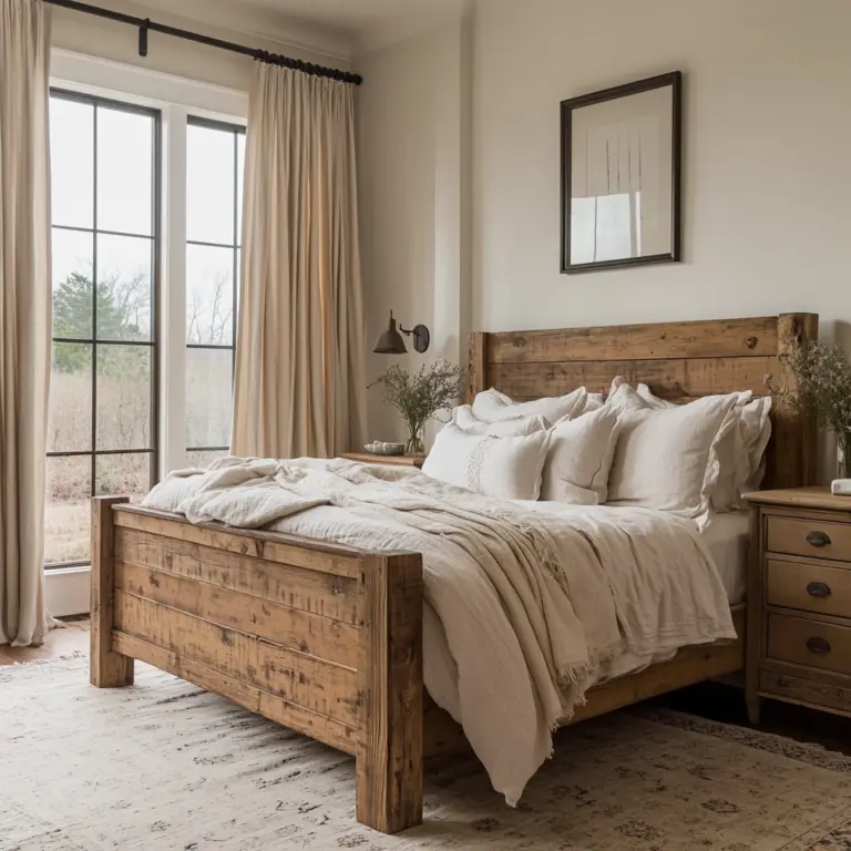 elegant farmhouse bedroom 1