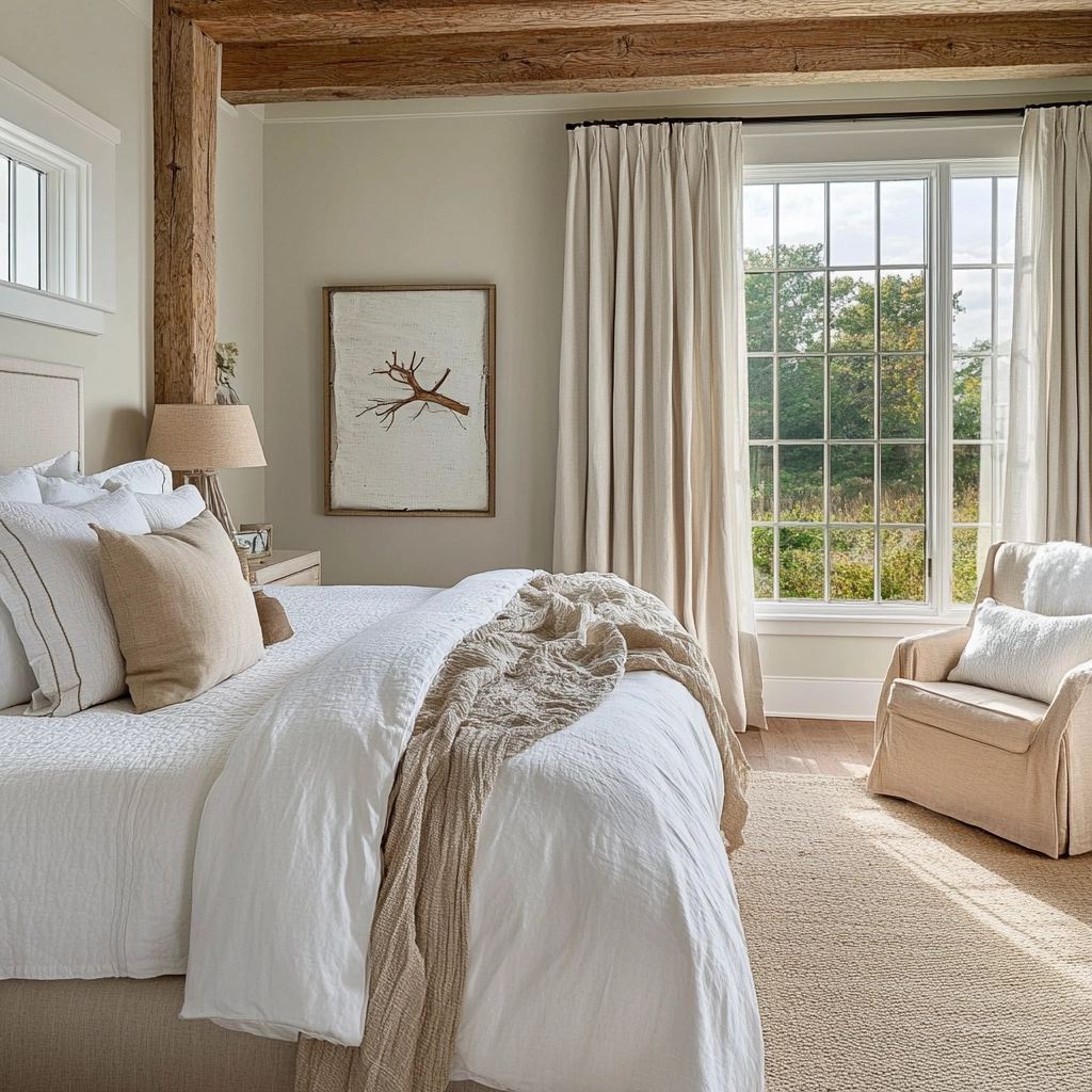 elegant farmhouse bedroom 29