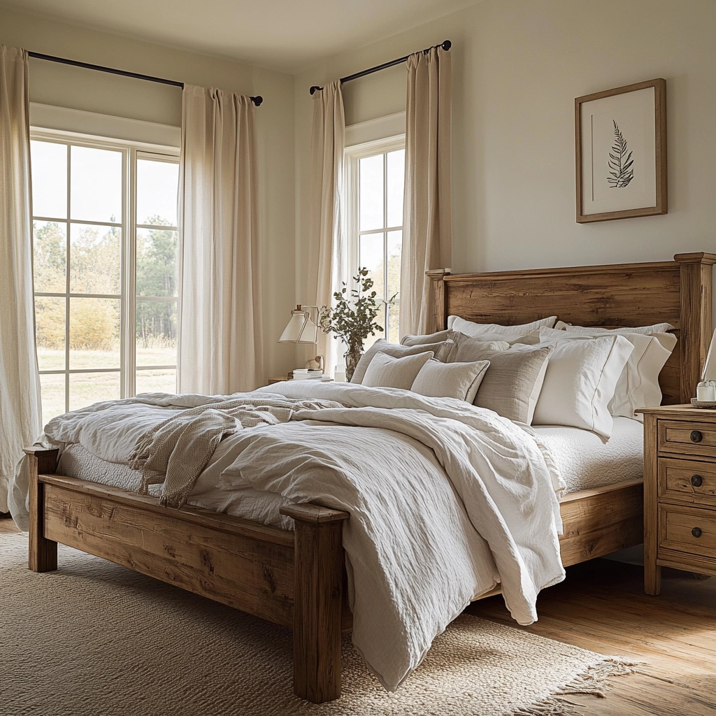 elegant farmhouse bedroom 3