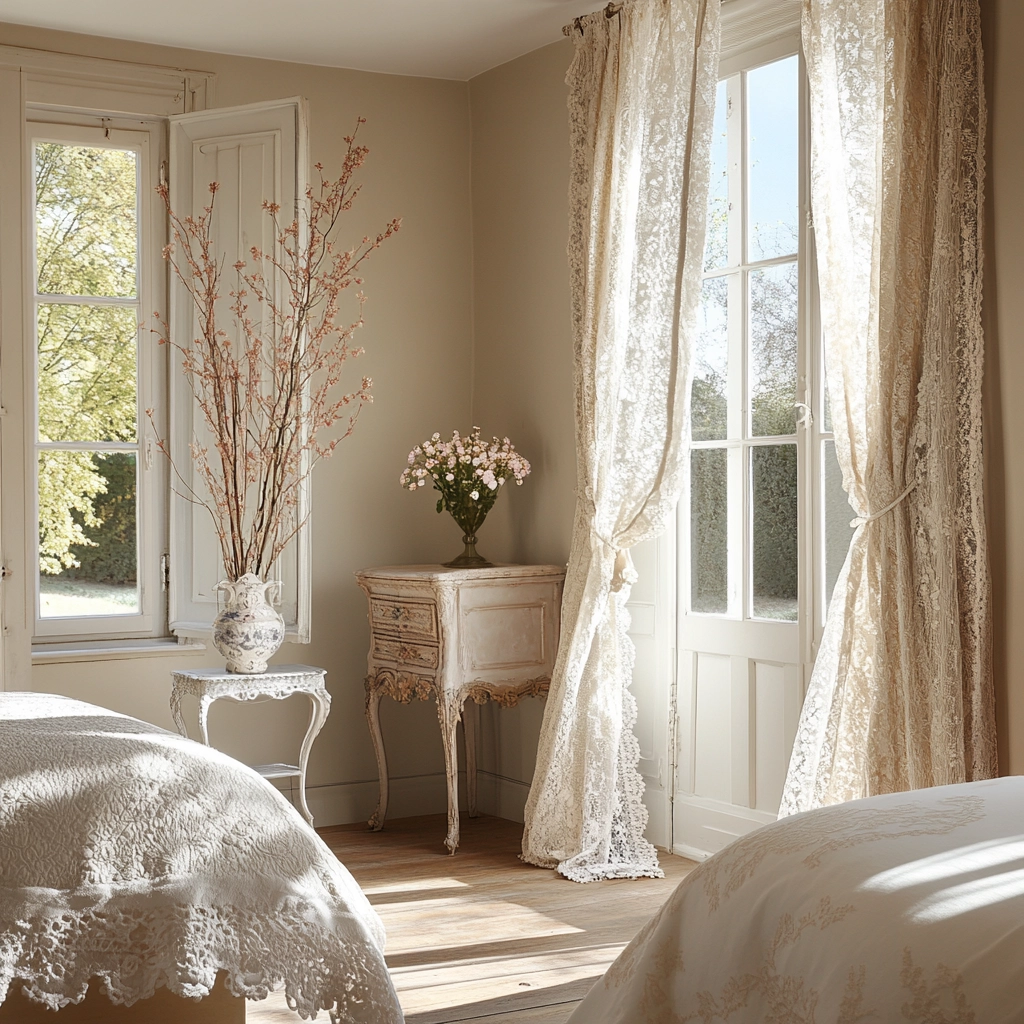 elegant farmhouse bedroom 33