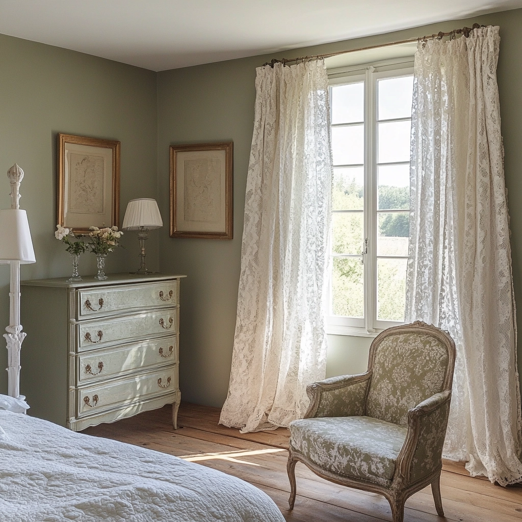 elegant farmhouse bedroom 36