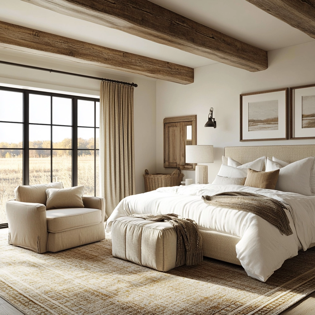 elegant farmhouse bedroom 55