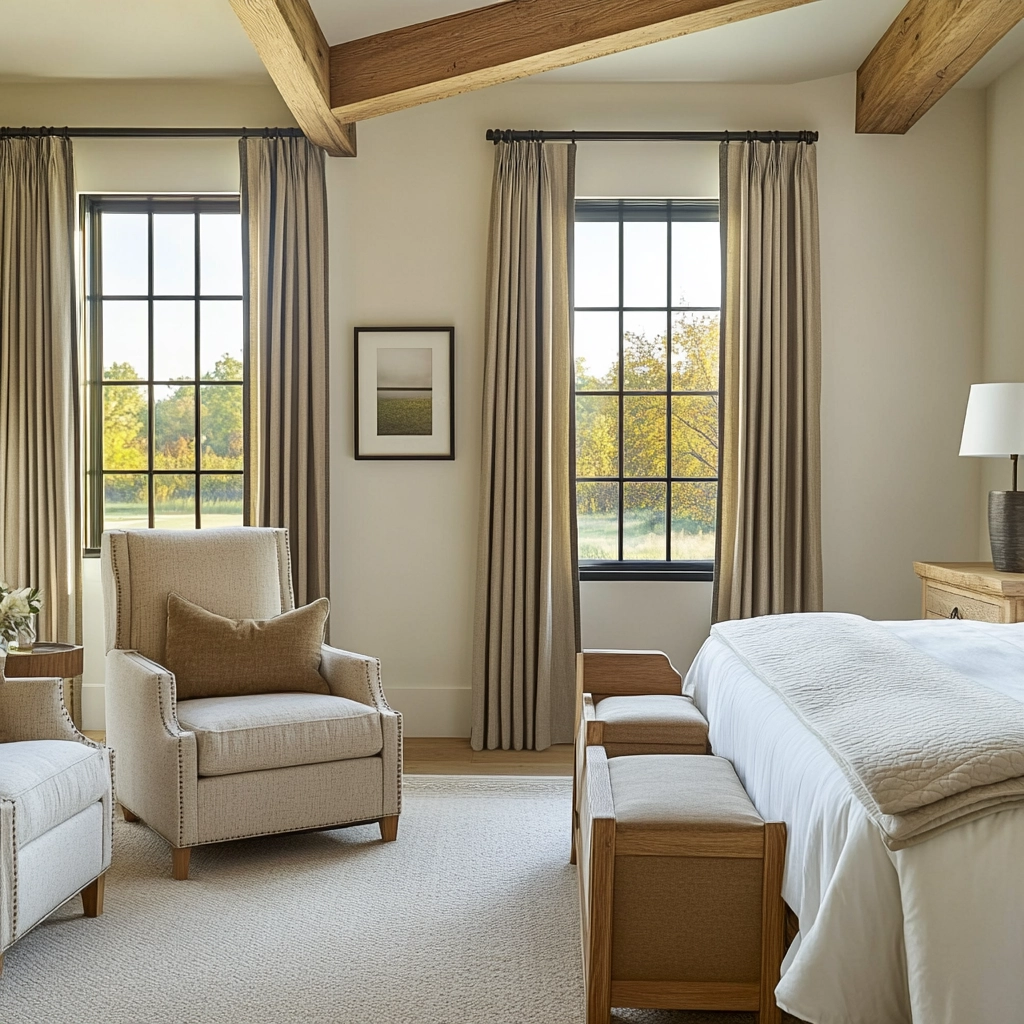 elegant farmhouse bedroom 56
