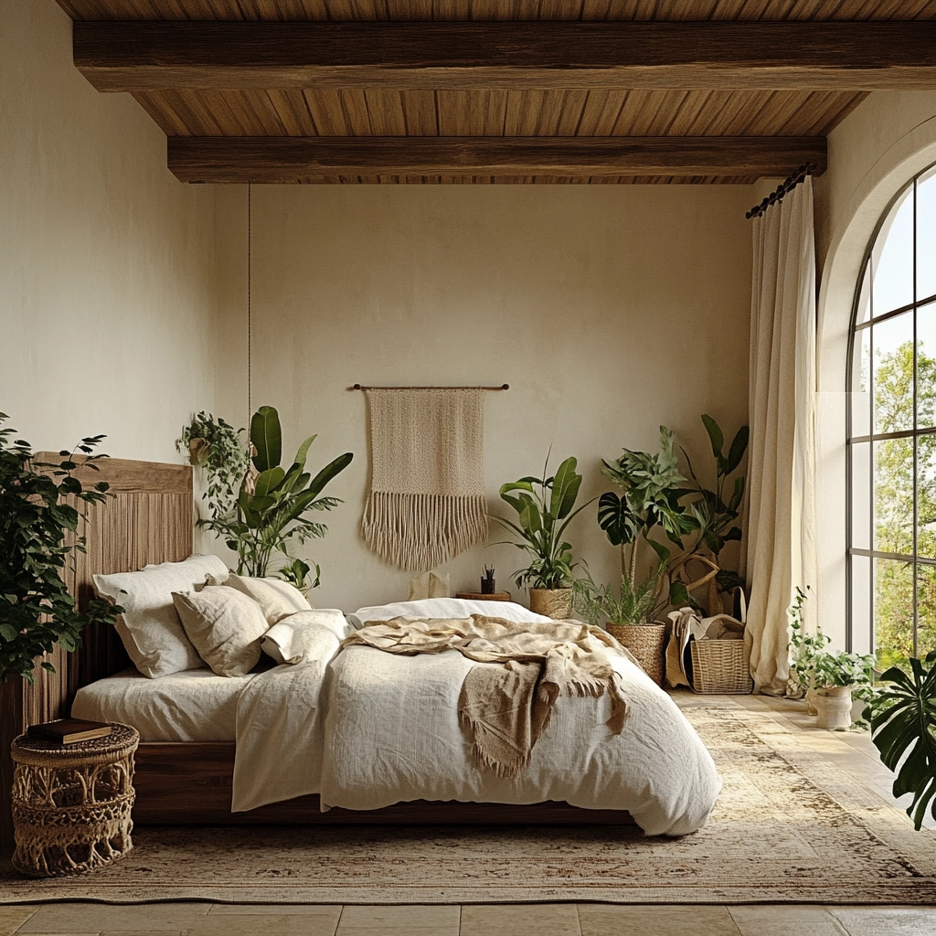 elegant farmhouse bedroom 73