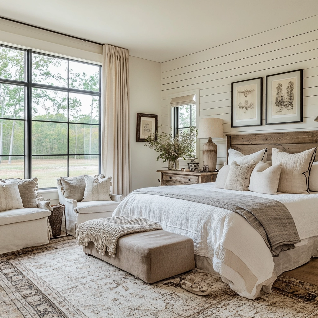 english farmhouse bedroom 55