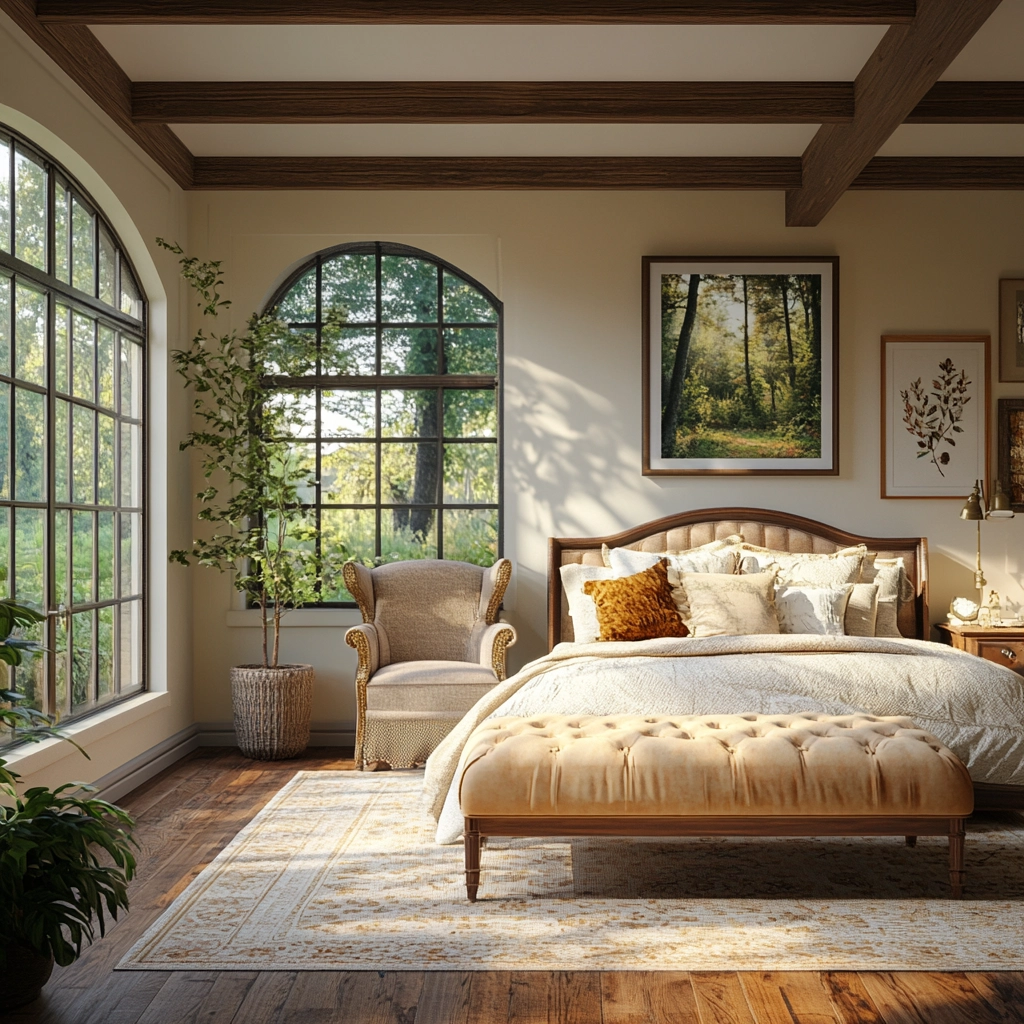 european farmhouse bedroom 48