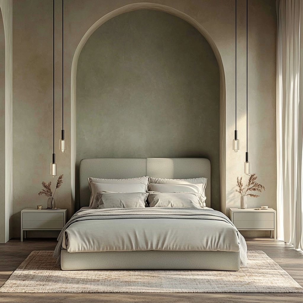 farmhouse accent wall bedroom 11