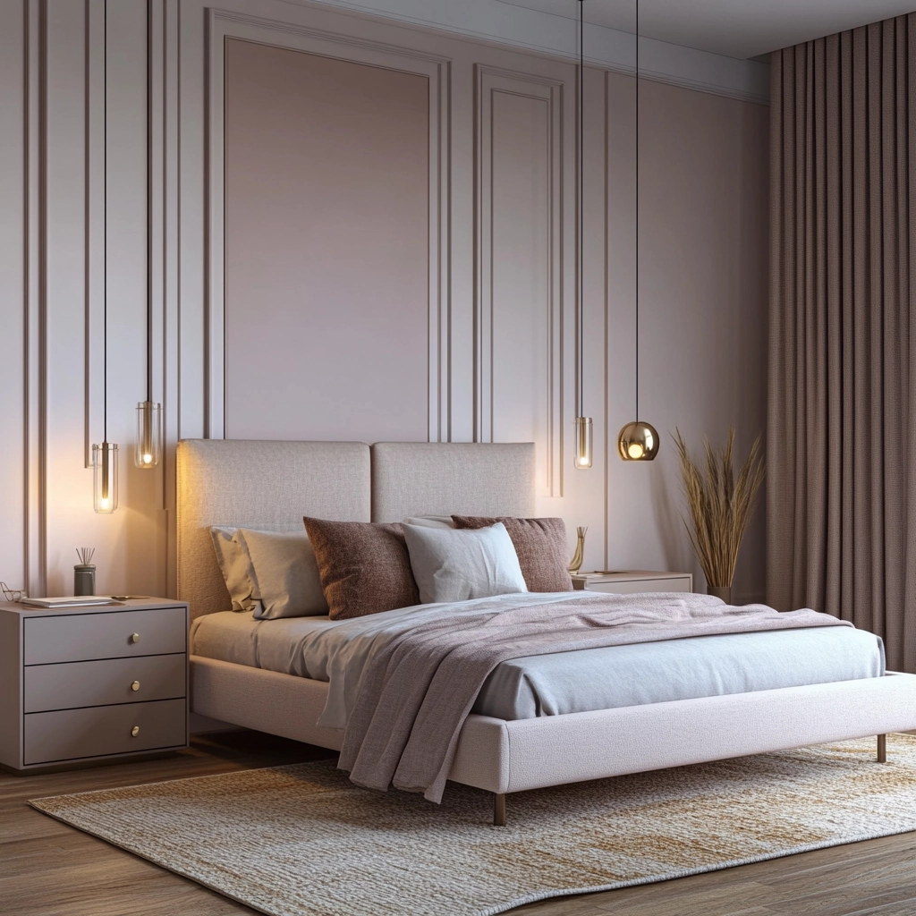 farmhouse accent wall bedroom 12