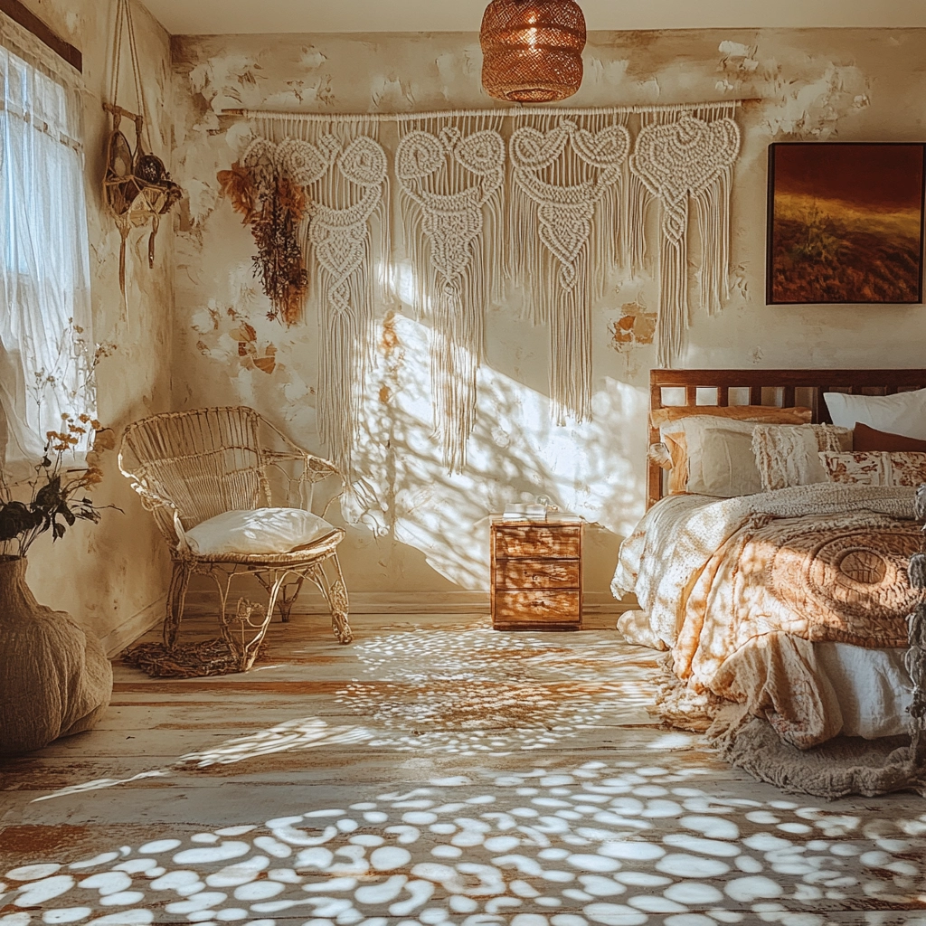 farmhouse accent wall bedroom 16