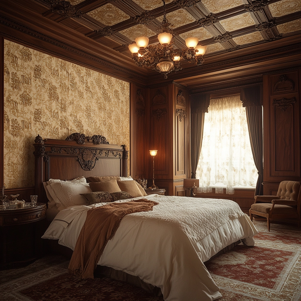 farmhouse accent wall bedroom 31