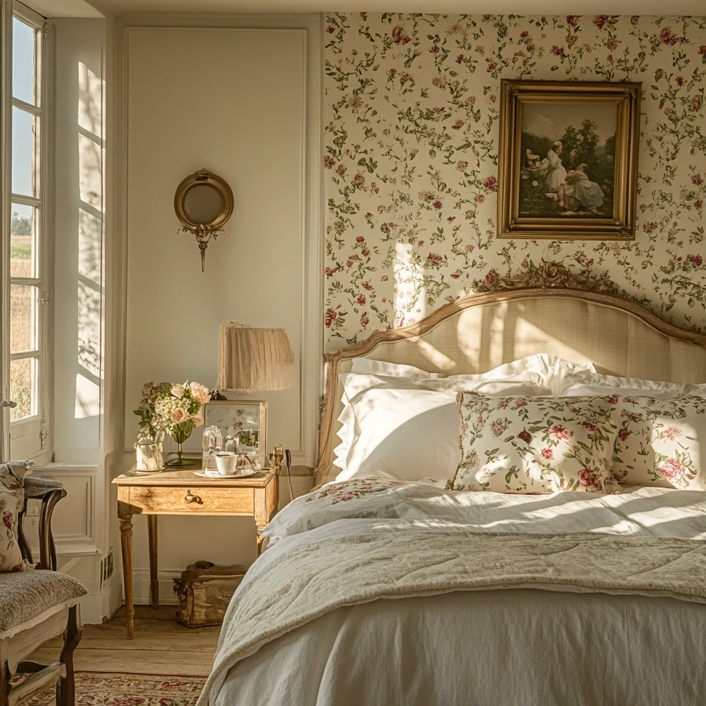 farmhouse accent wall bedroom 37