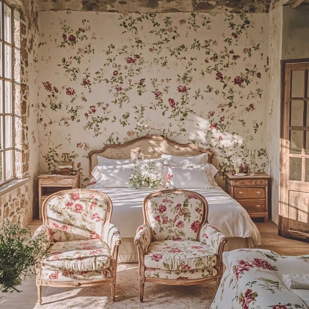 farmhouse accent wall bedroom 39