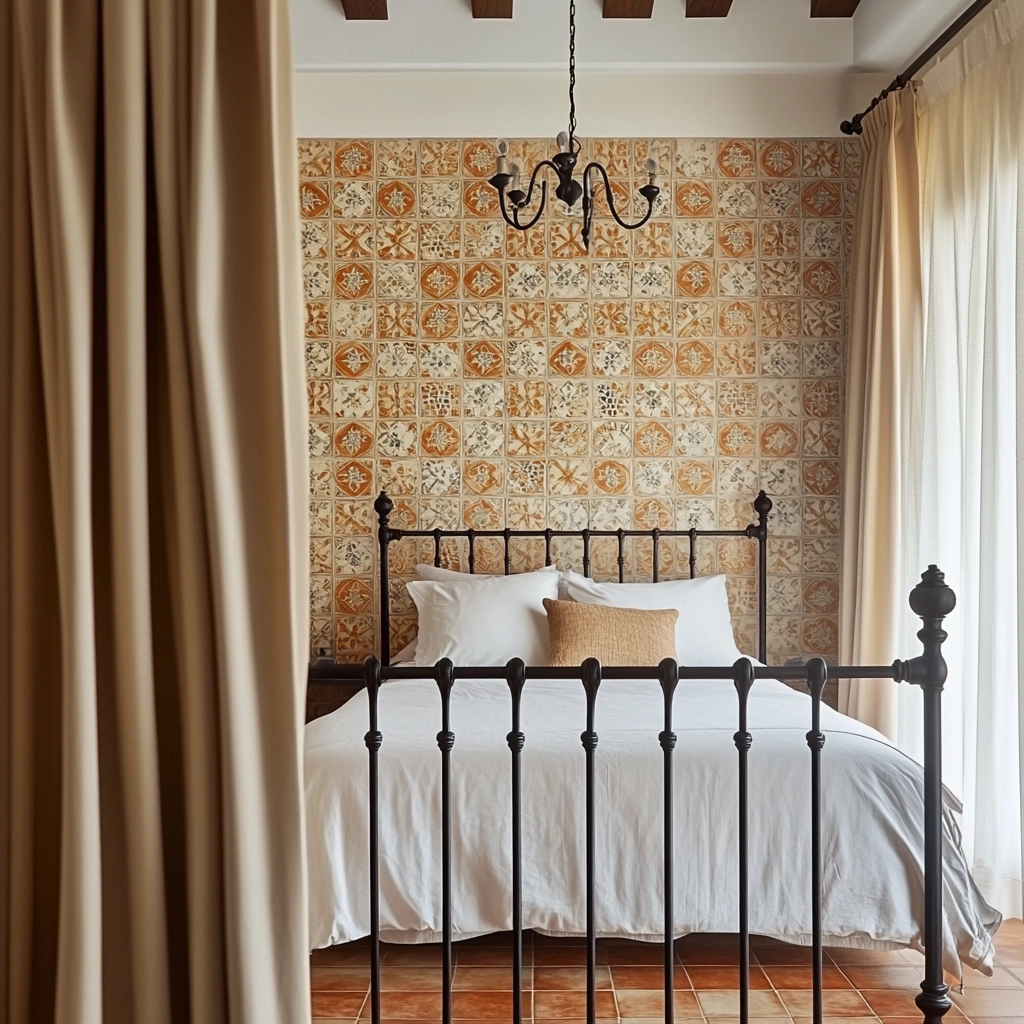 farmhouse accent wall bedroom 53