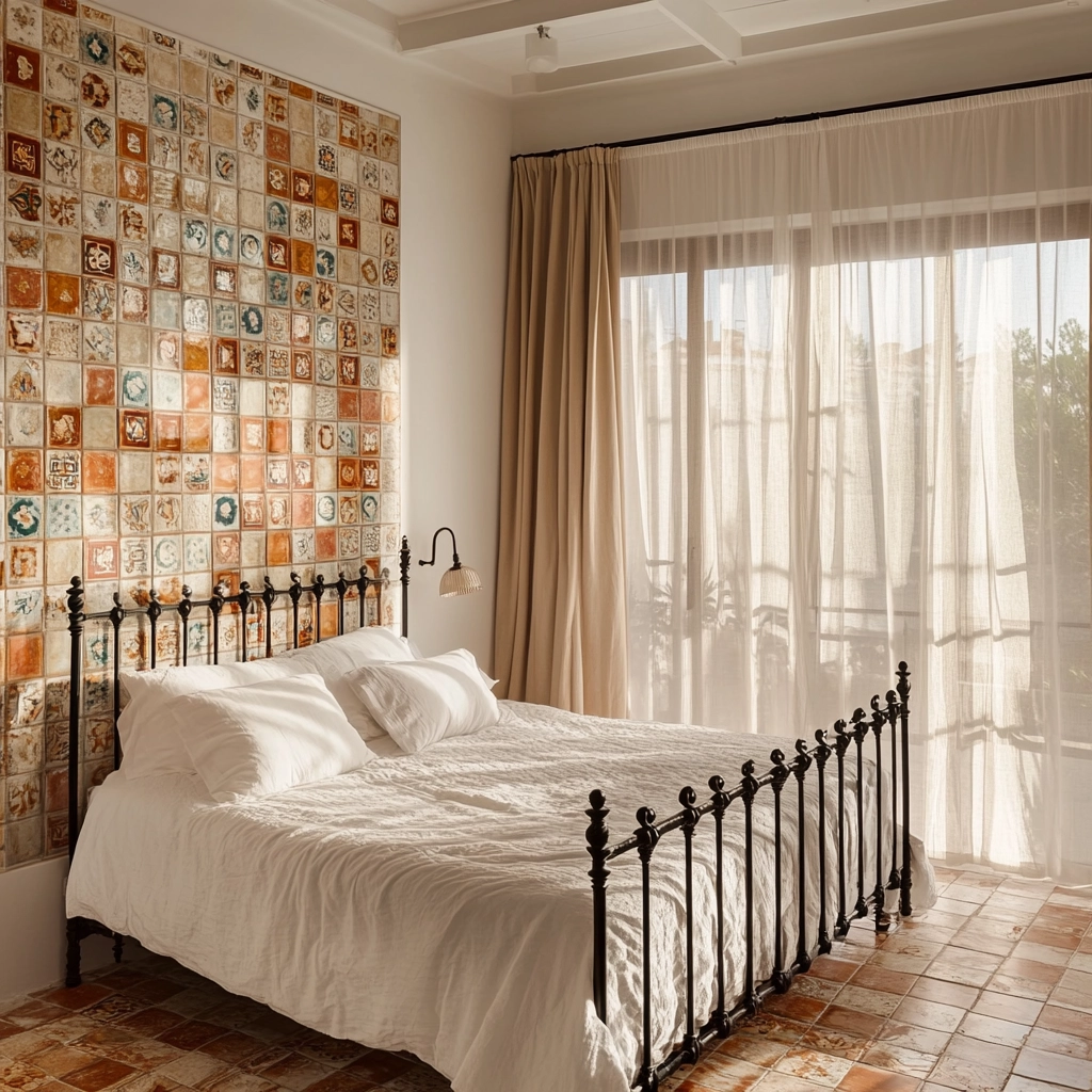 farmhouse accent wall bedroom 54