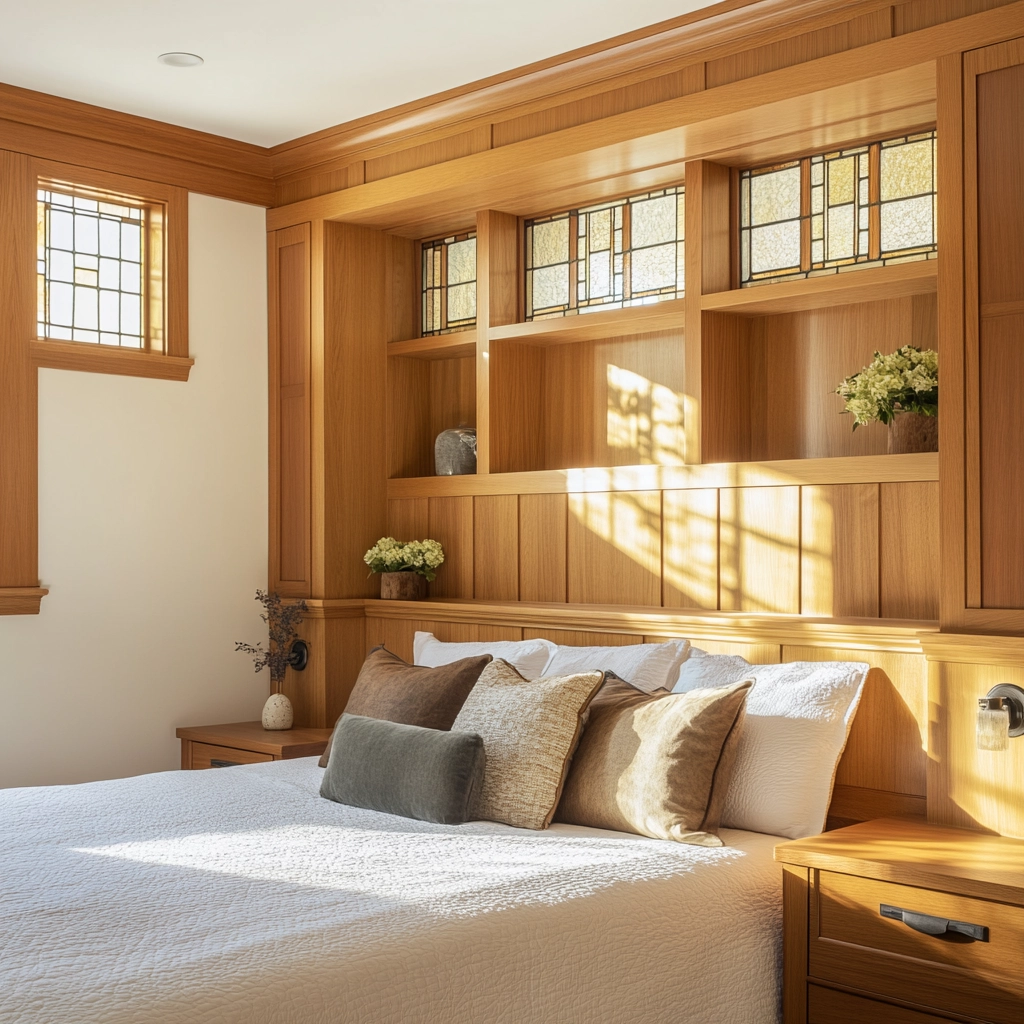 farmhouse accent wall bedroom 62