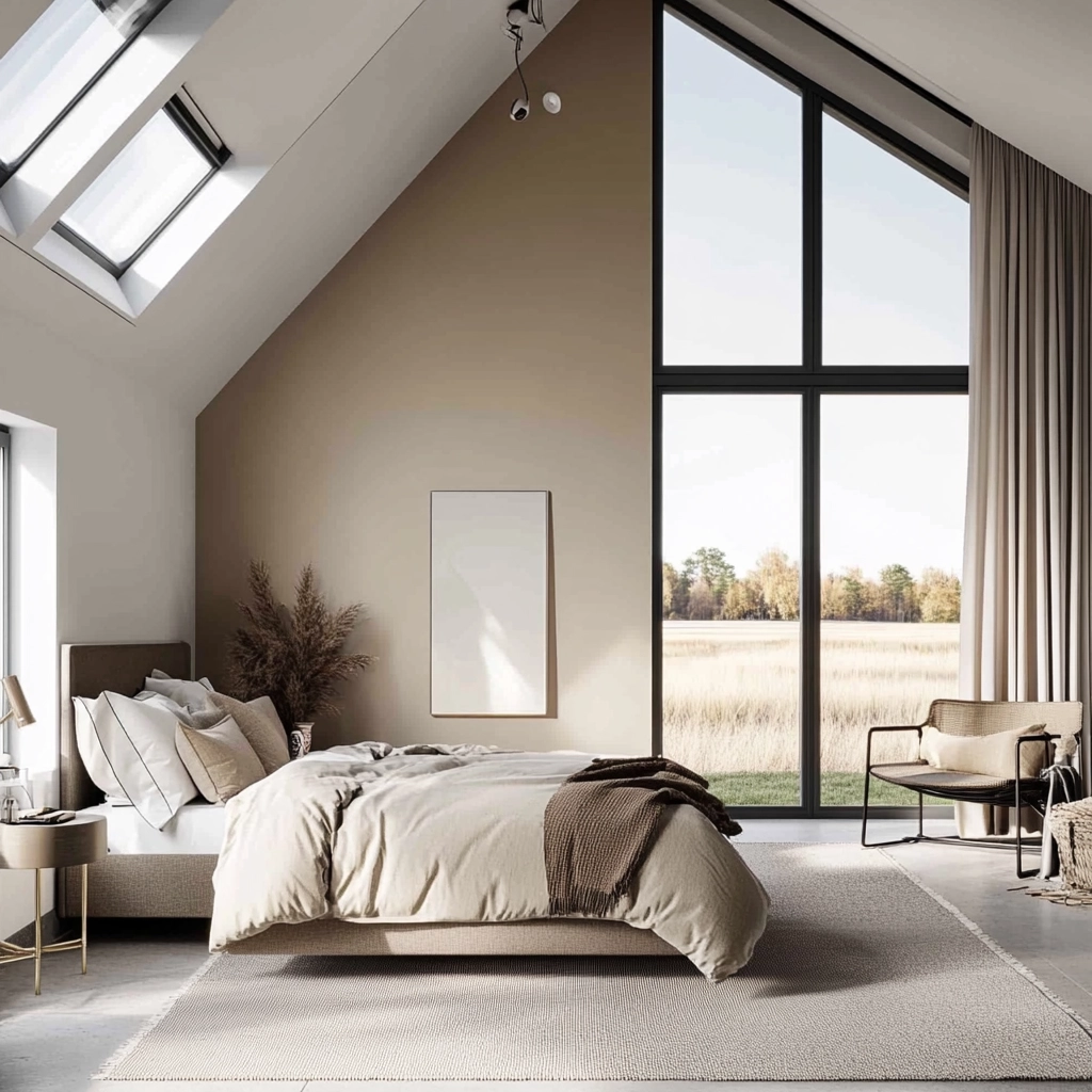 farmhouse accent wall bedroom 71