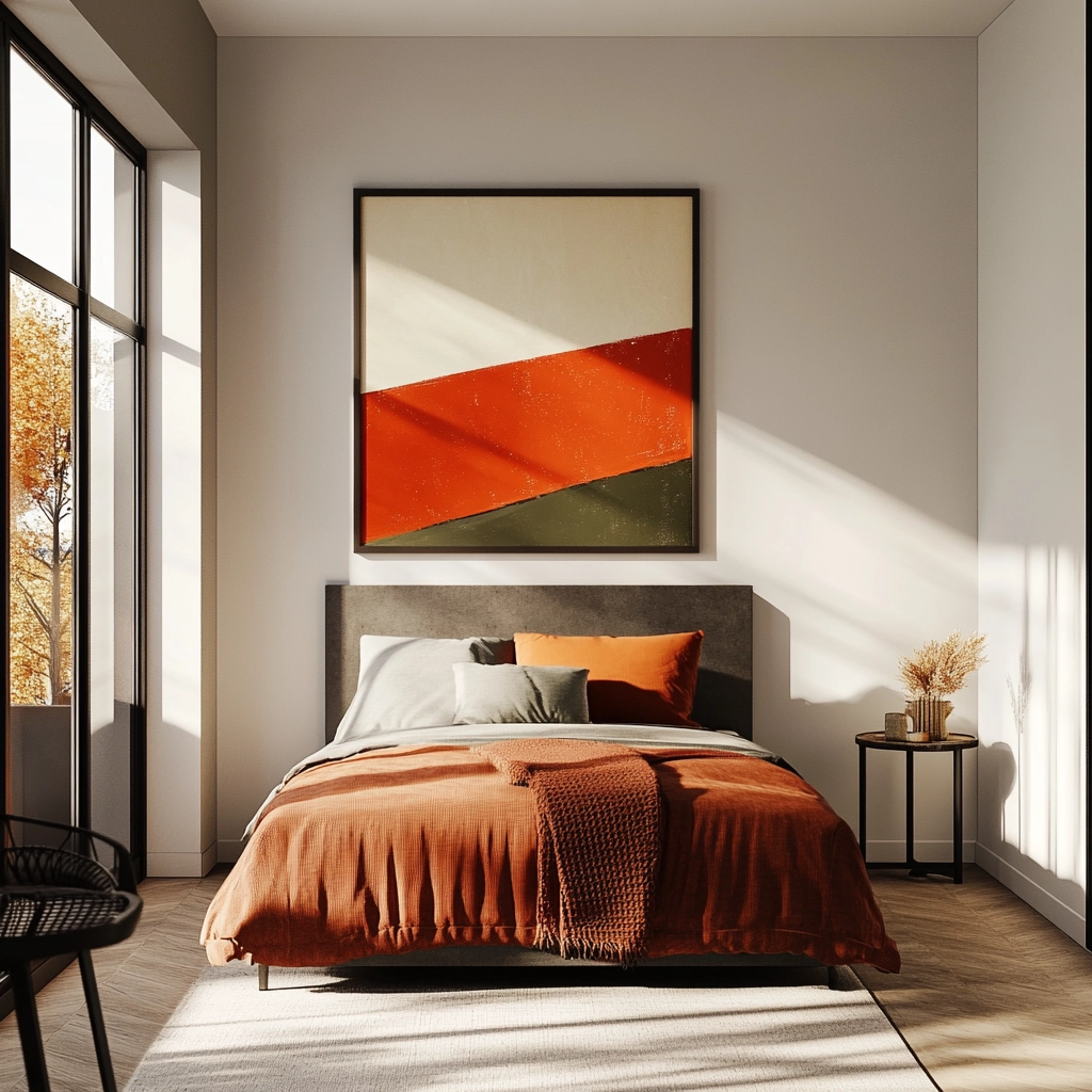 farmhouse accent wall bedroom 76