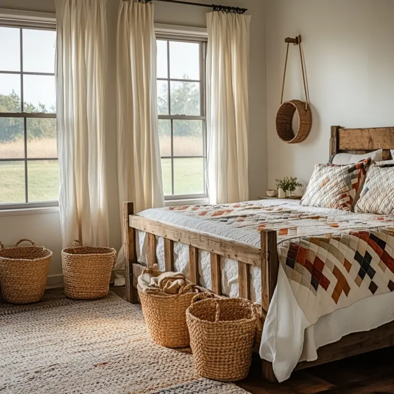 farmhouse aesthetic bedroom 1