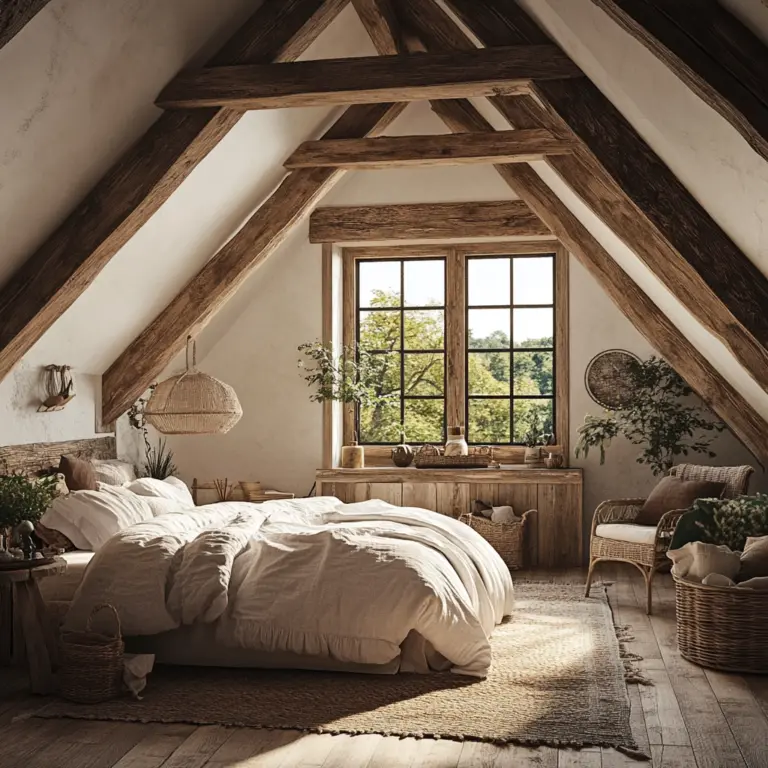 farmhouse attic bedroom 1
