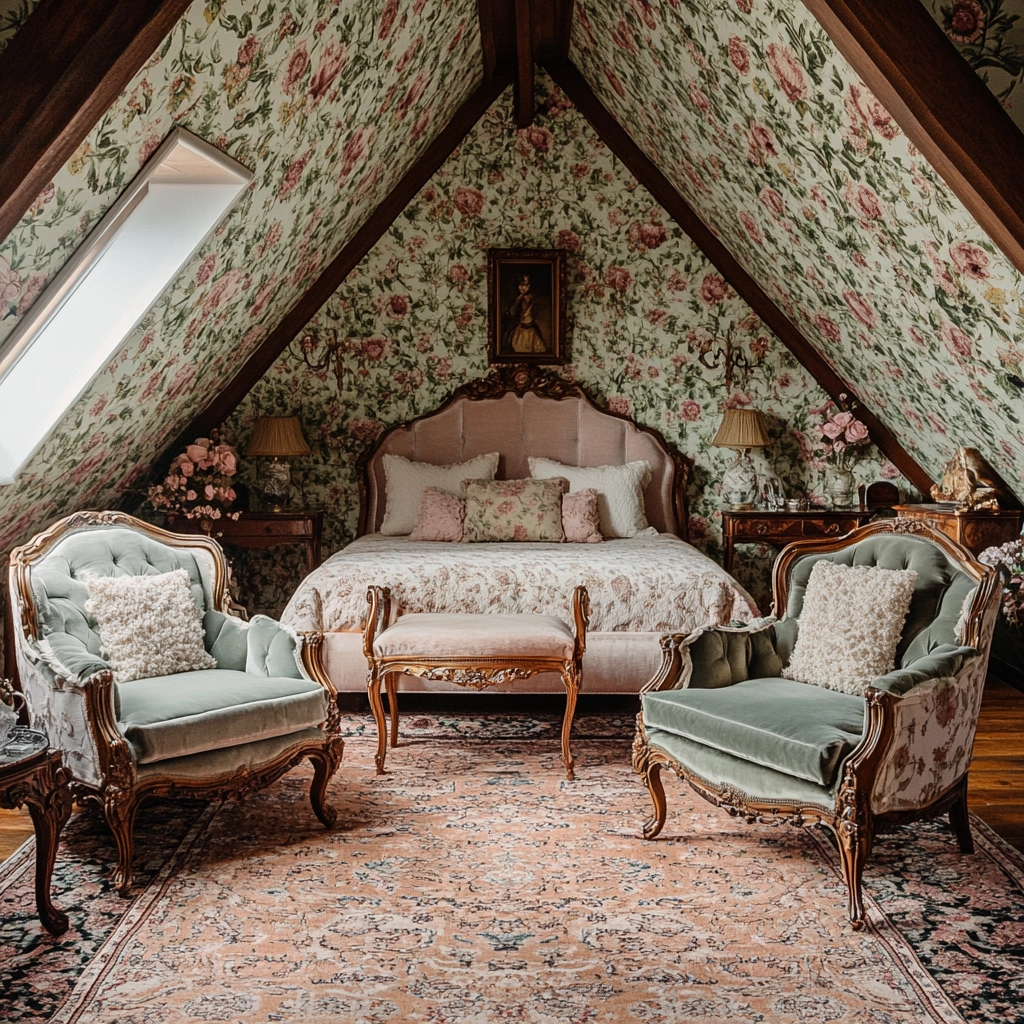 farmhouse attic bedroom 13