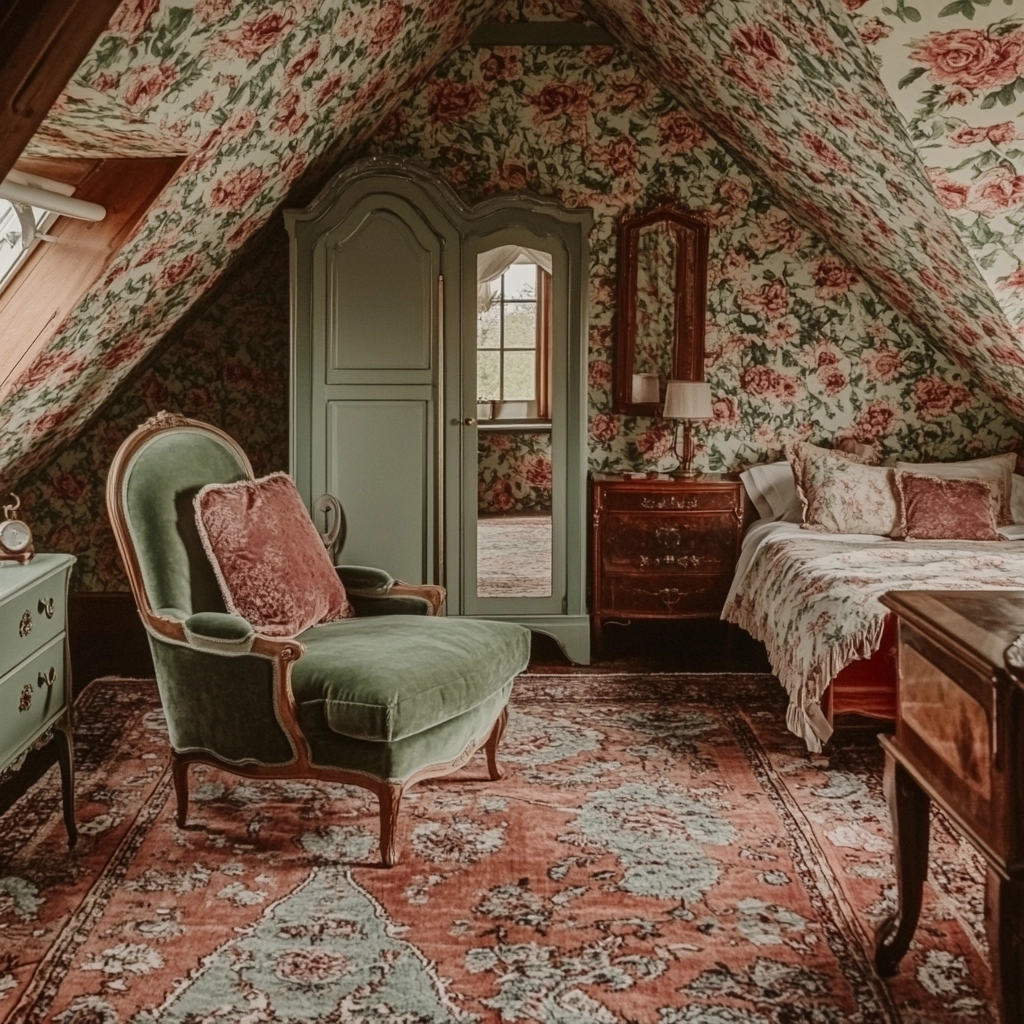 farmhouse attic bedroom 14