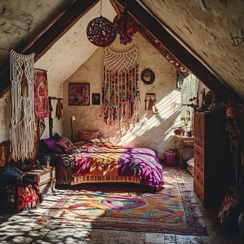 farmhouse attic bedroom 18