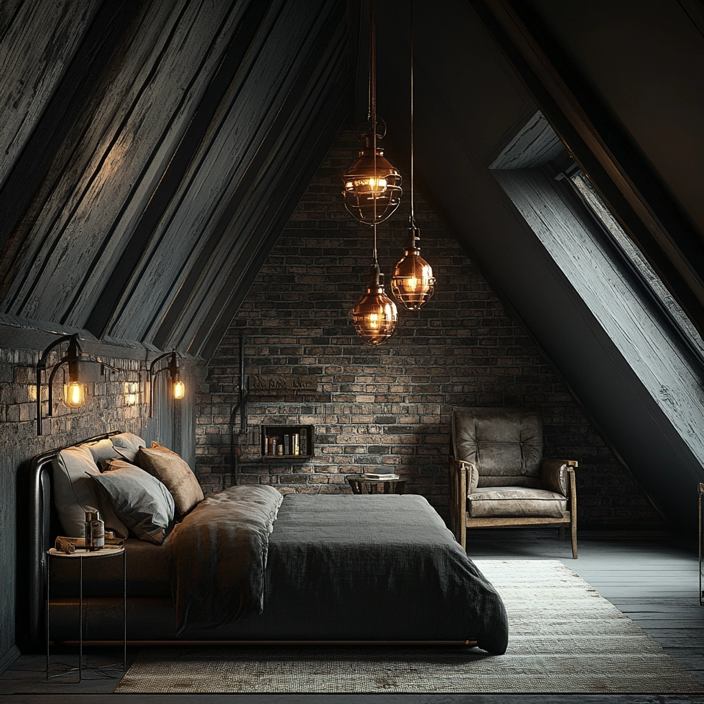 farmhouse attic bedroom 22