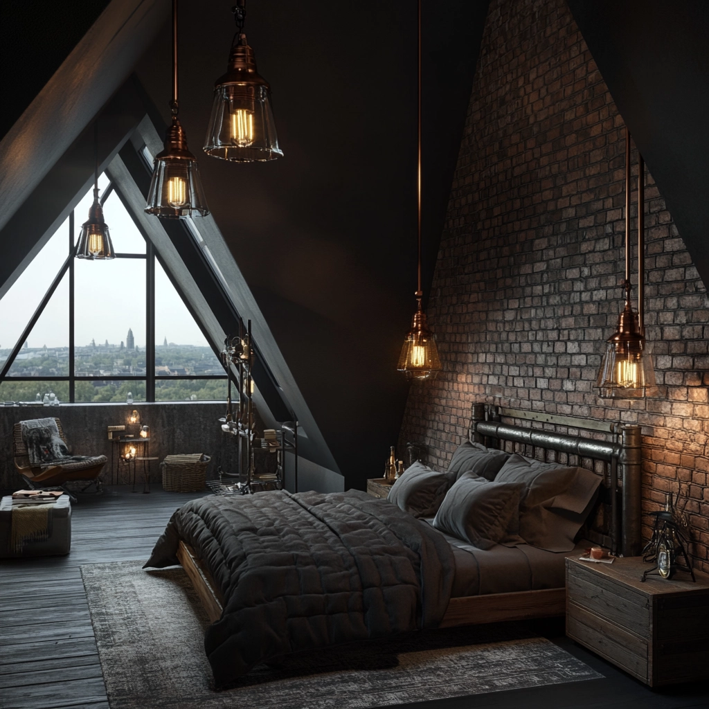 farmhouse attic bedroom 24