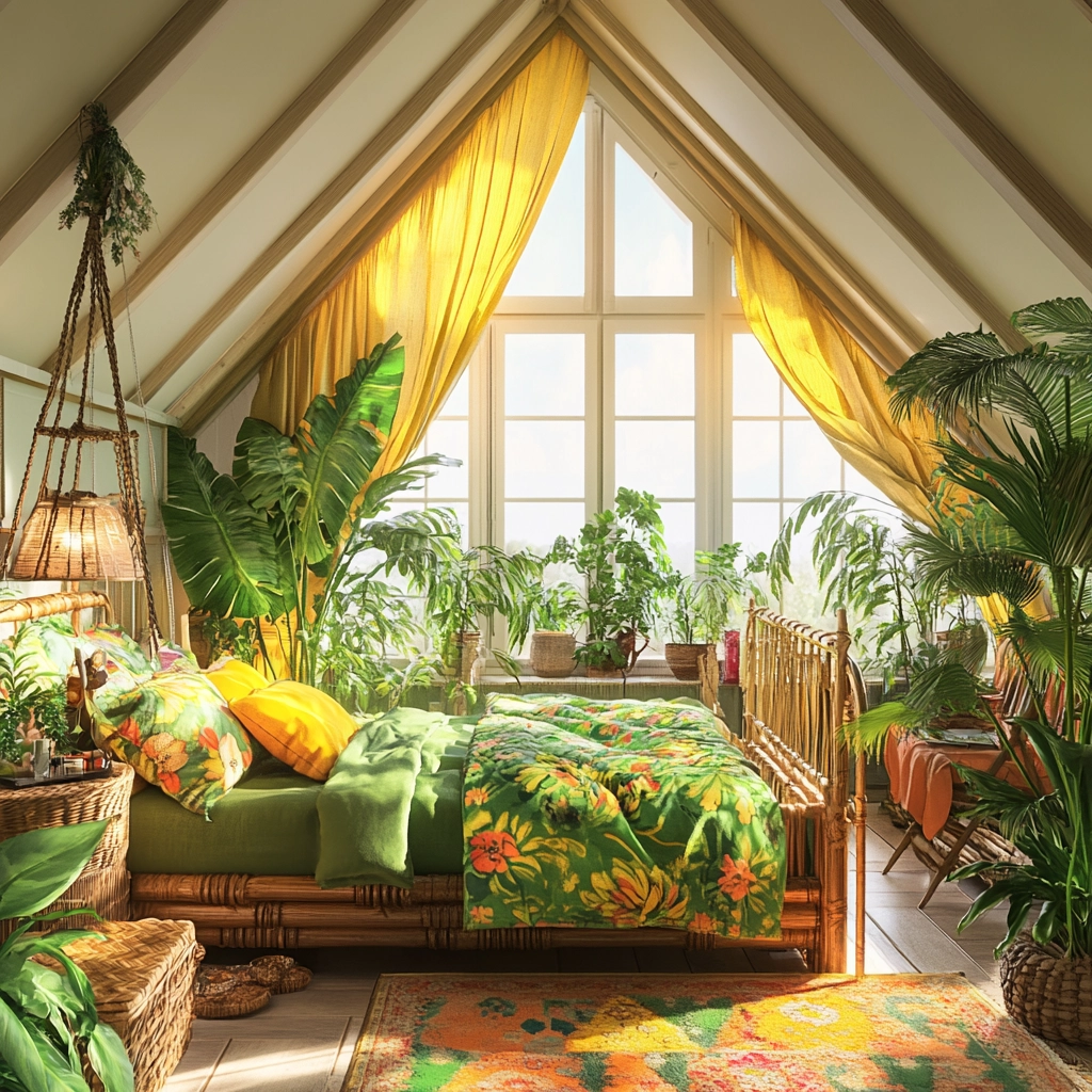 farmhouse attic bedroom 28