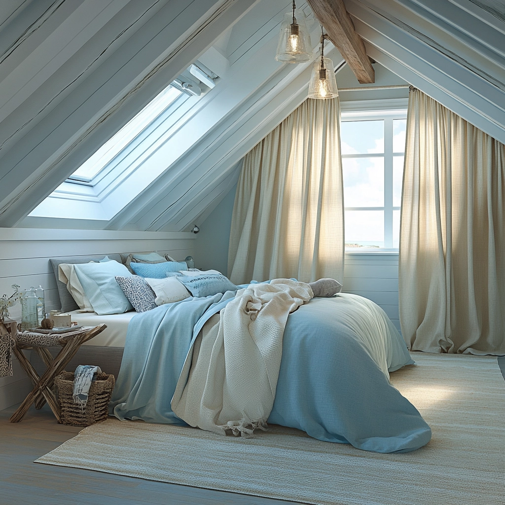 farmhouse attic bedroom 29