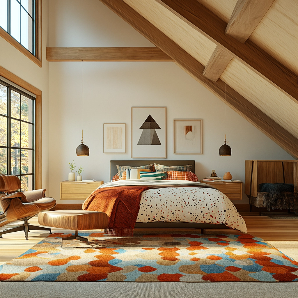farmhouse attic bedroom 35