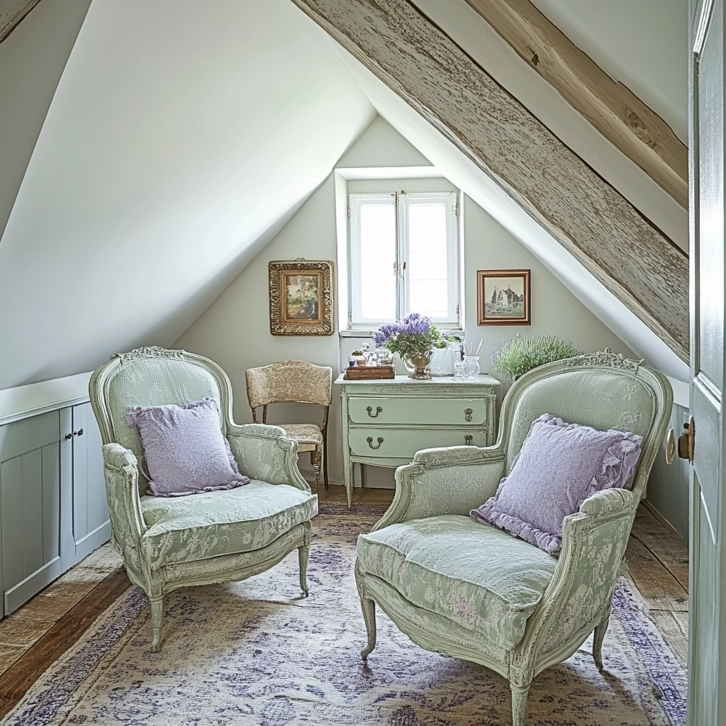 farmhouse attic bedroom 39