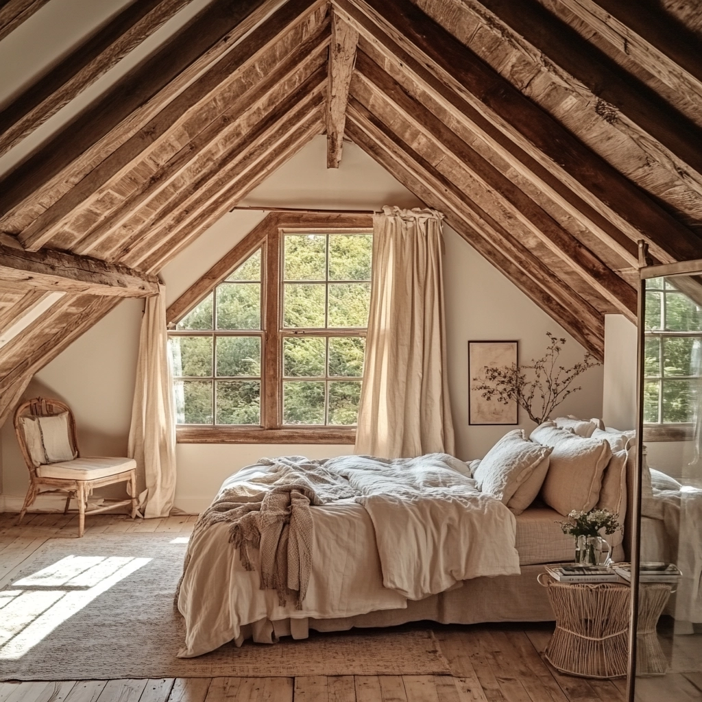farmhouse attic bedroom 4