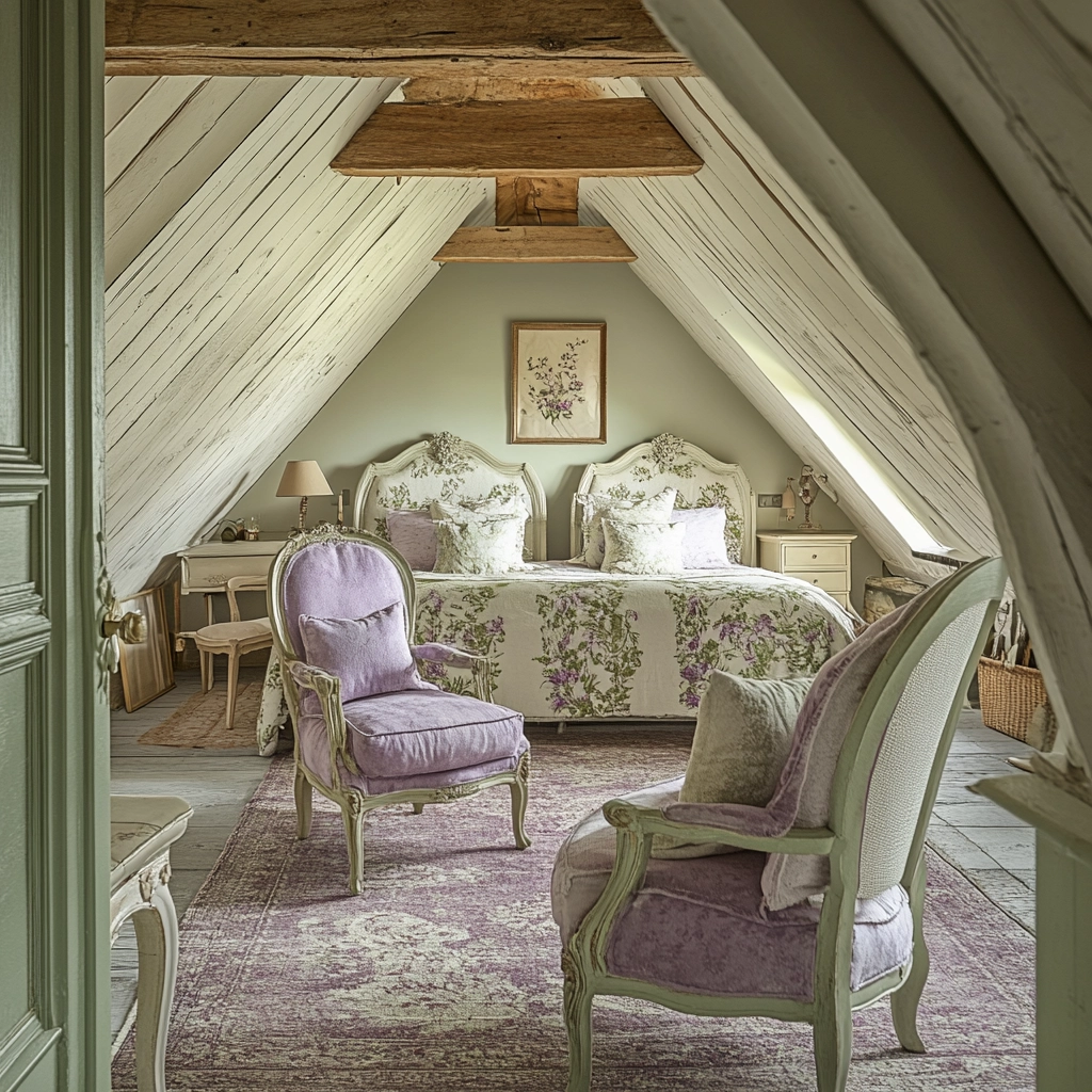 farmhouse attic bedroom 40