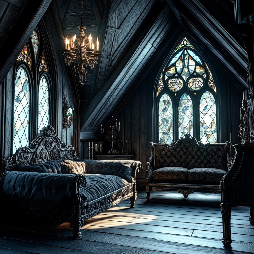 farmhouse attic bedroom 45