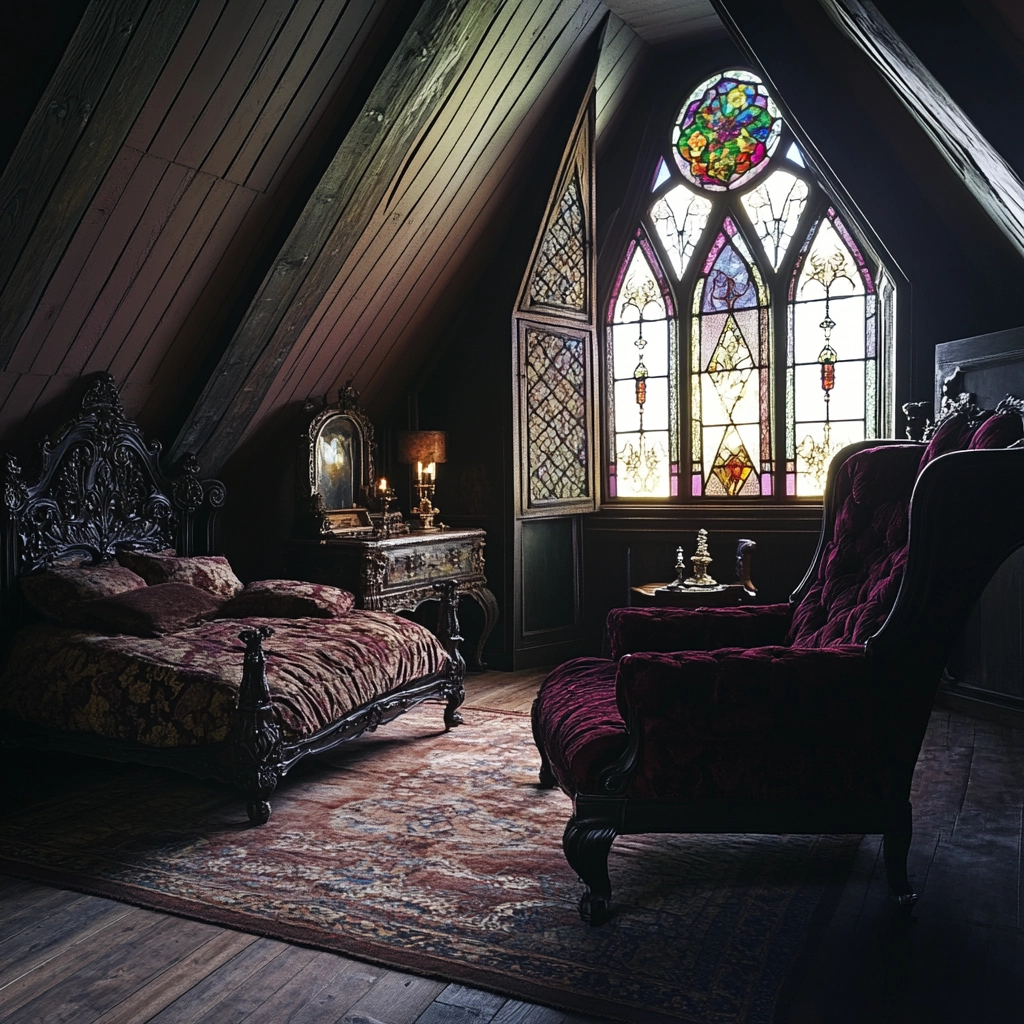 farmhouse attic bedroom 46