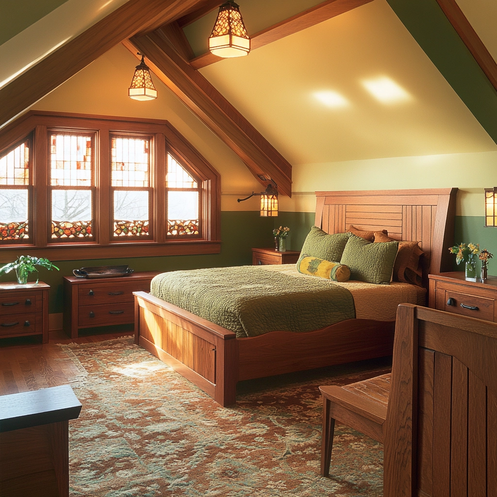 farmhouse attic bedroom 53