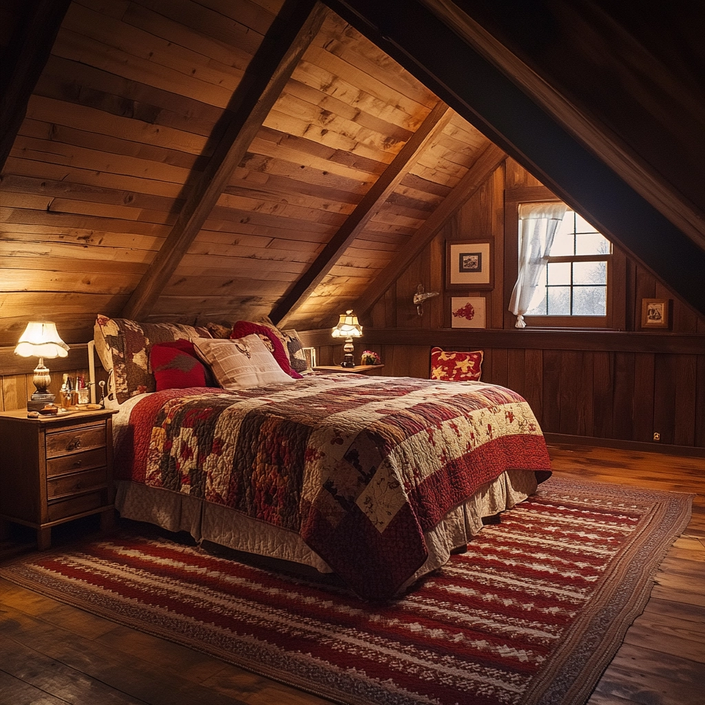 farmhouse attic bedroom 64