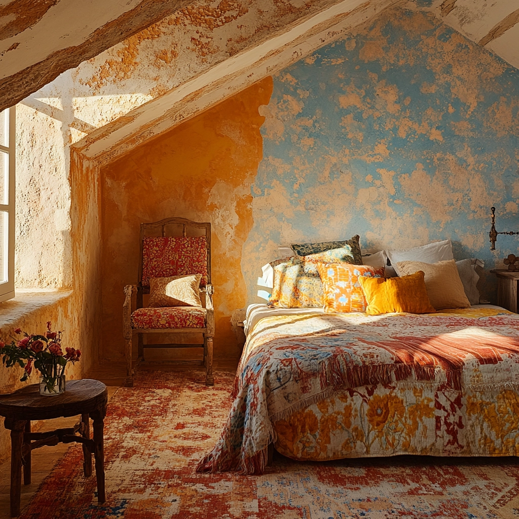 farmhouse attic bedroom 72