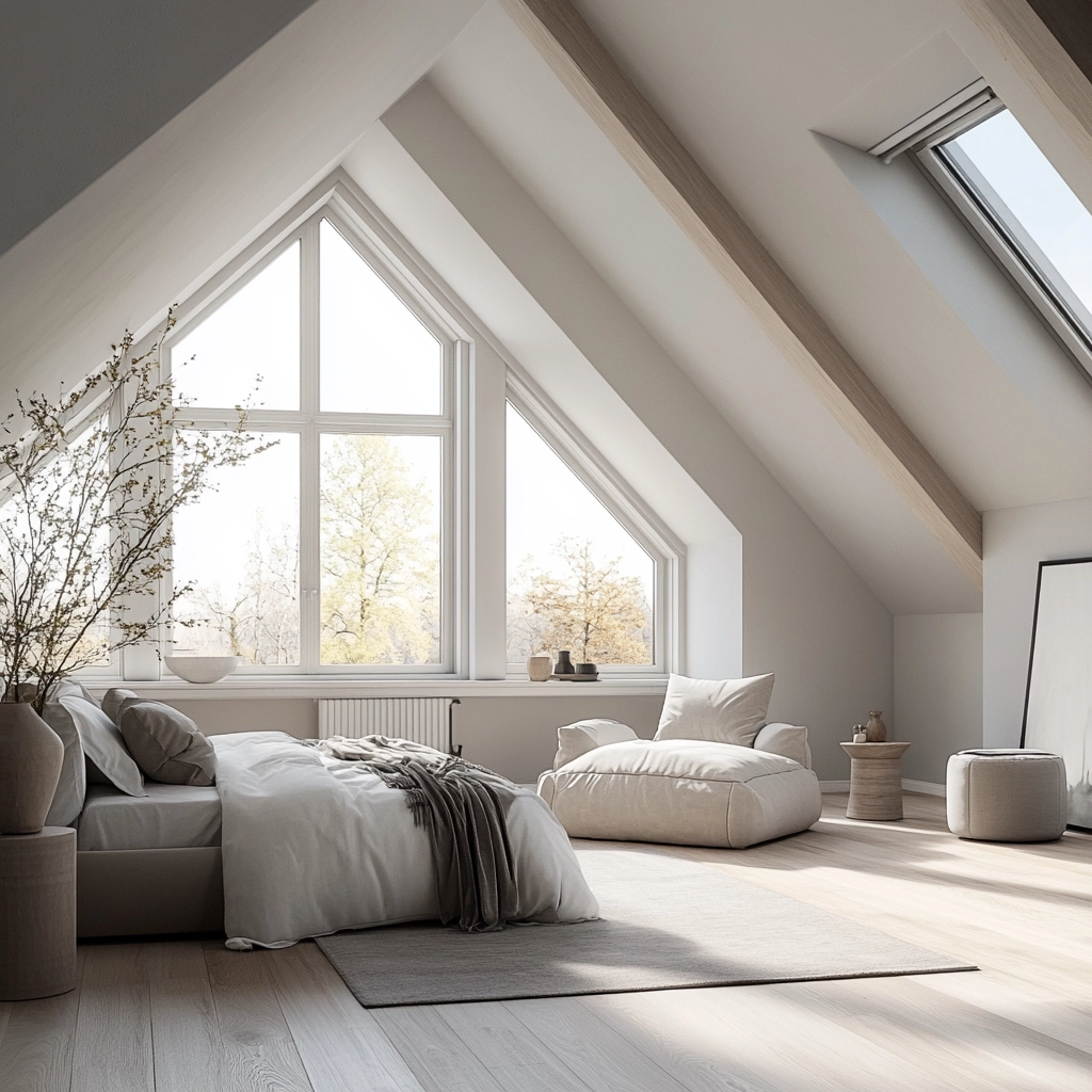 farmhouse attic bedroom 73
