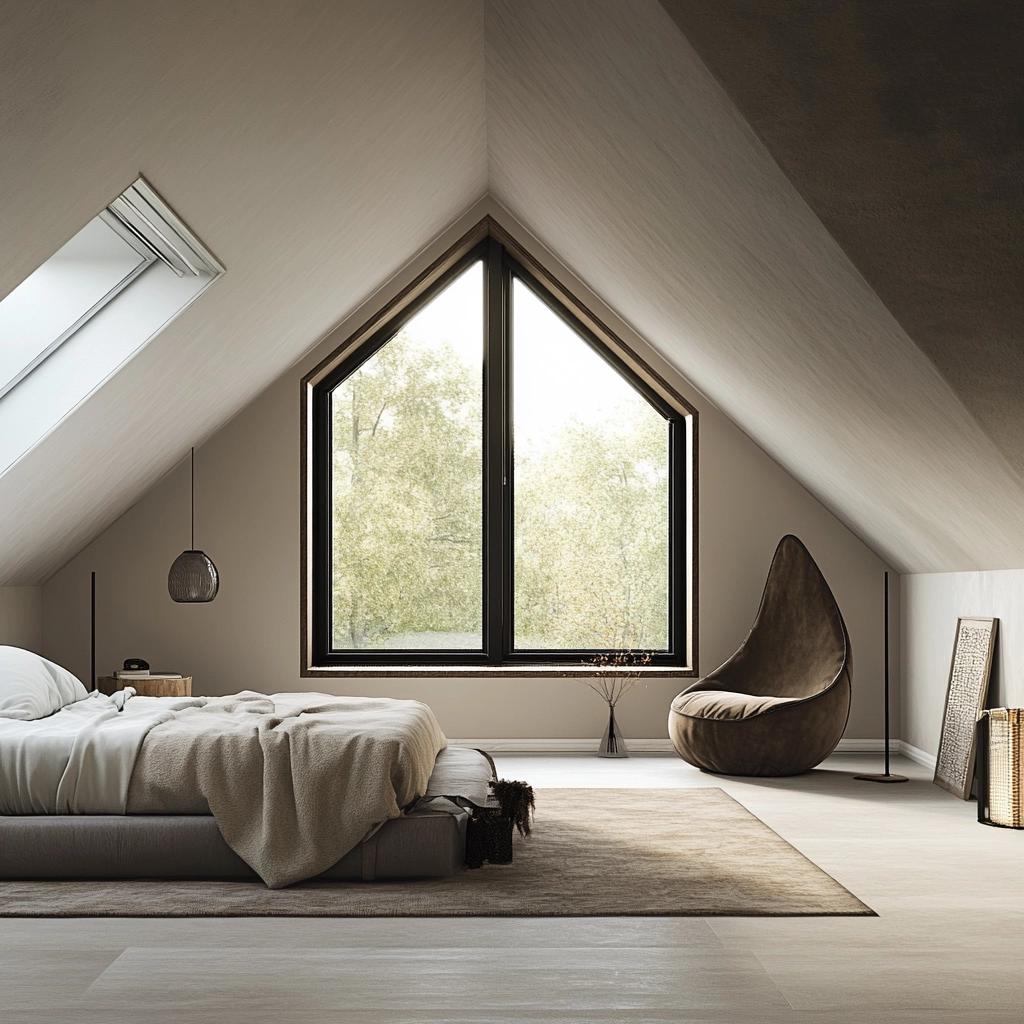 farmhouse attic bedroom 74