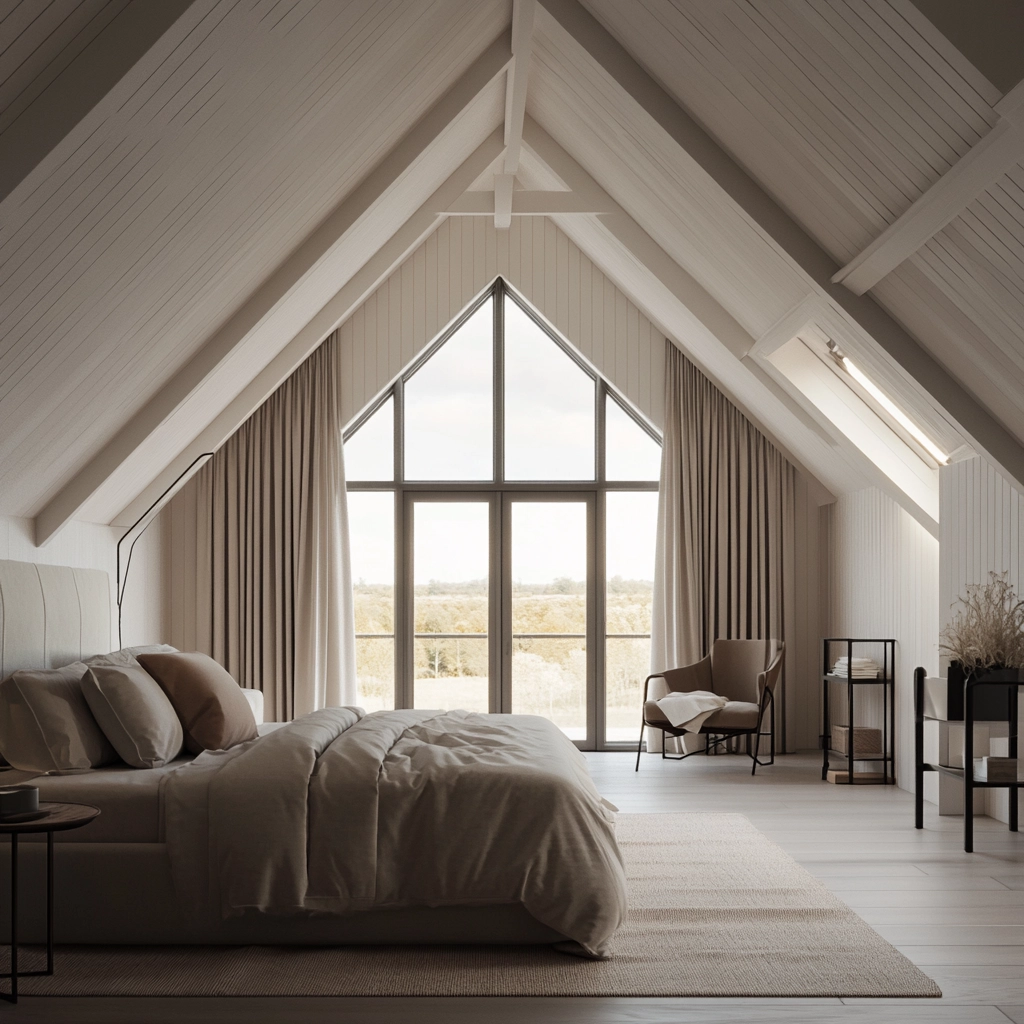 farmhouse attic bedroom 75