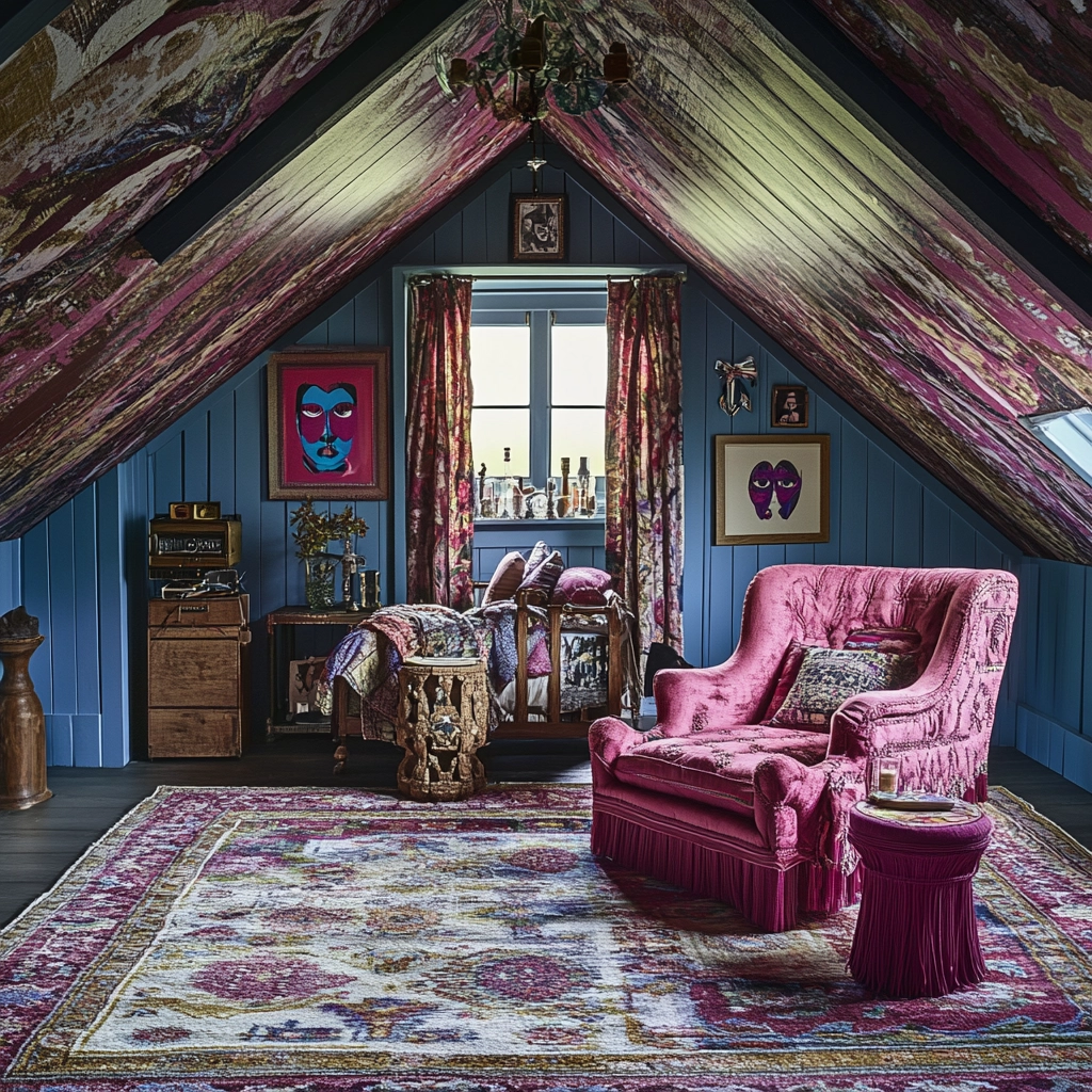 farmhouse attic bedroom 80