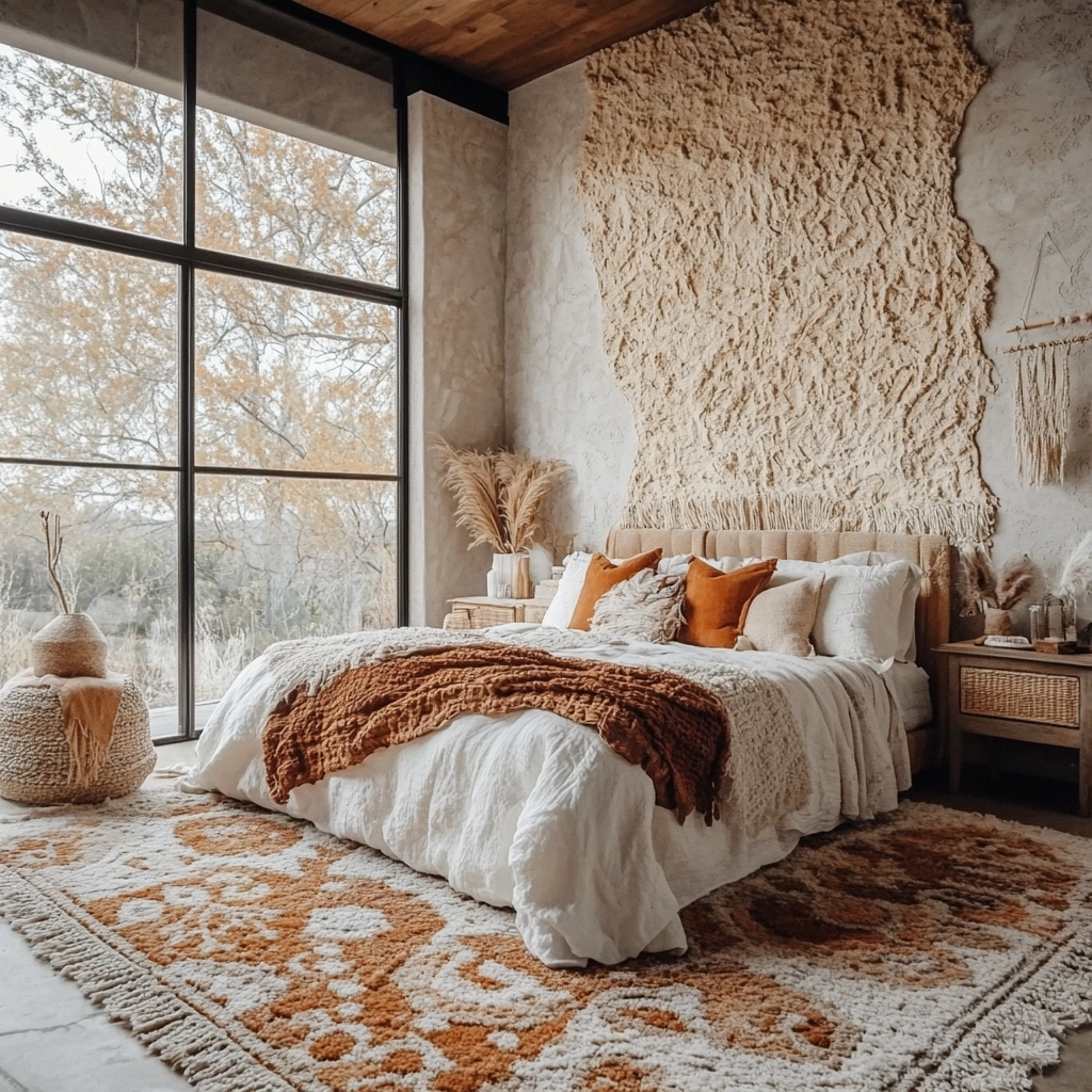 farmhouse bedroom accent wall 13